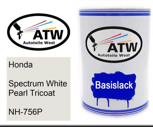 Honda, Spectrum White Pearl Tricoat, NH-756P: 500ml Lackdose, von ATW Autoteile West.